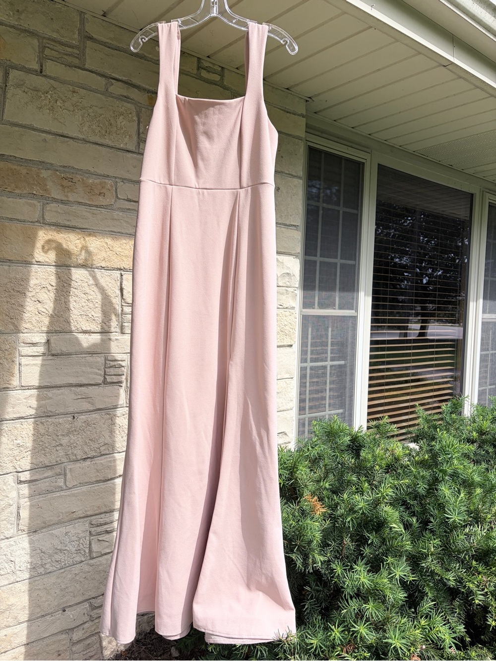 Show Me Your‎ MuMu Blush Paris Gown Square Neck Slip Bridesmaid Prom Dress XL - Picture 13 of 15